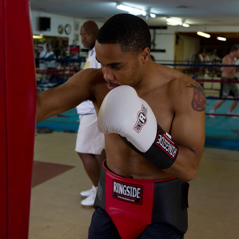 Ringside Imf Tech Sparring Elastic Boxing Gloves (White, 14-Ounce) - Image 4